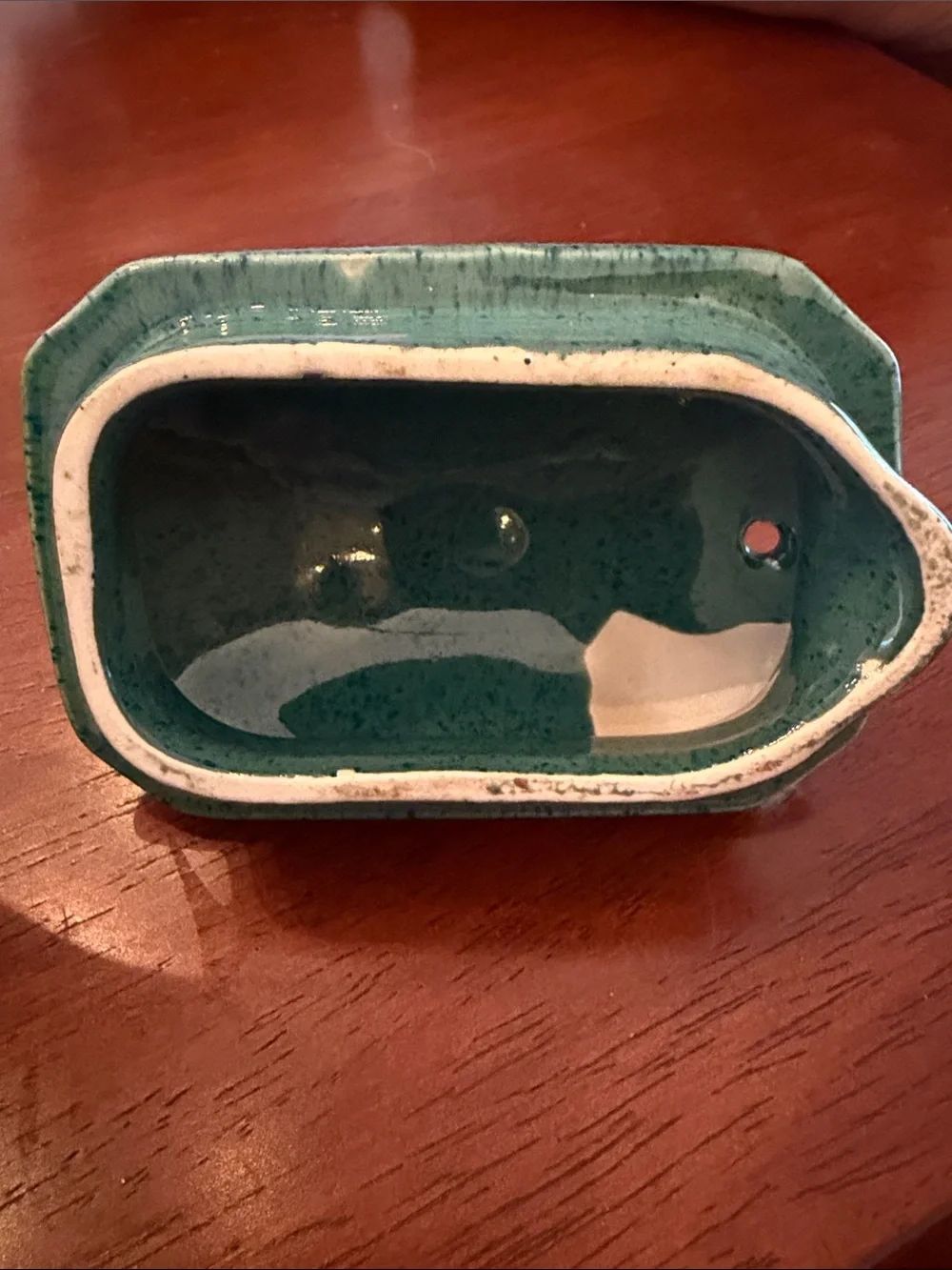 Sadler 1922 Cube Emerald and Gold Teapot - Picture 4 of 10